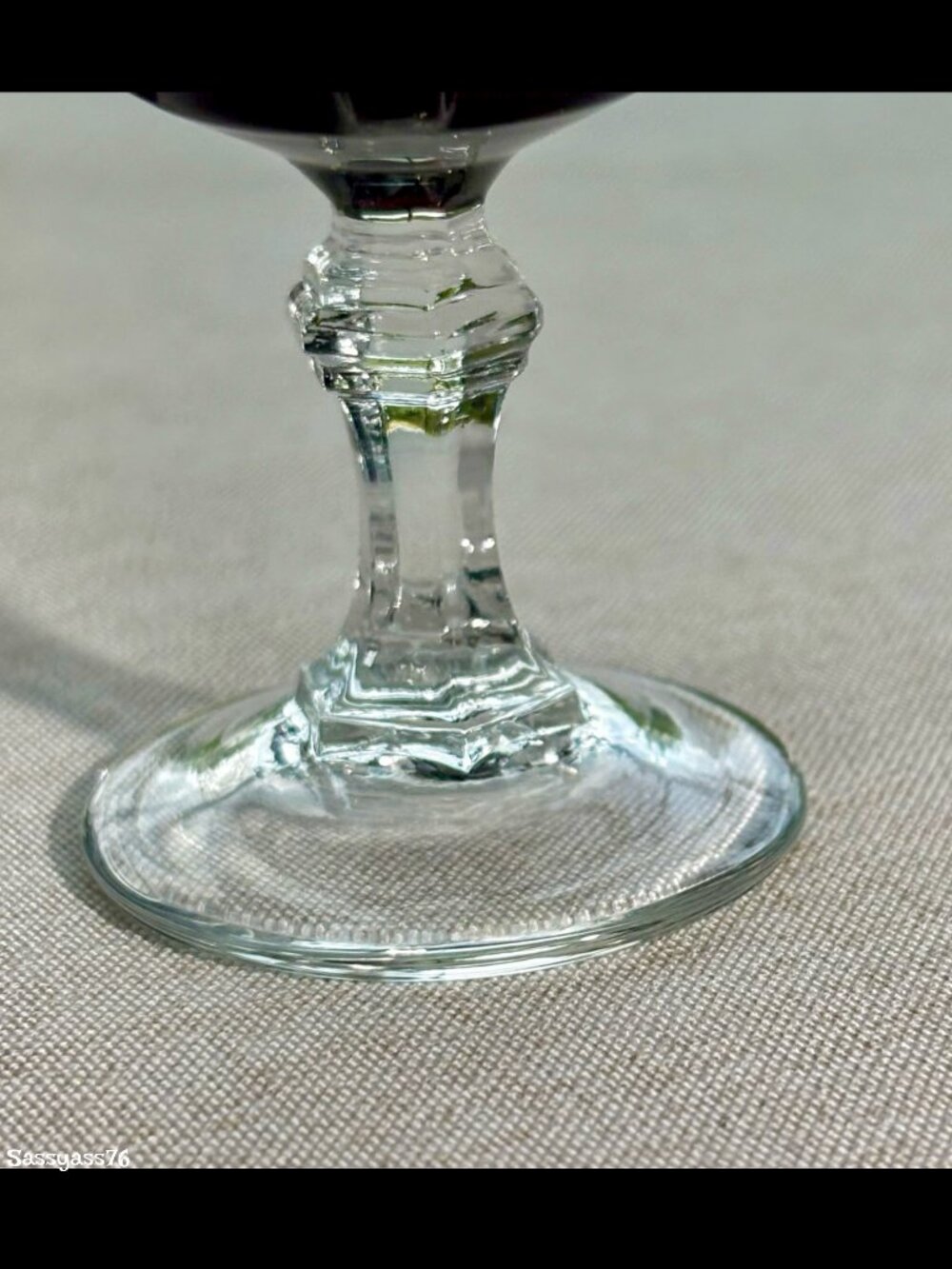 🆕VTG▪️CRISTAL d-ARQUES-DURAND▪️Set of 4 Ruby Red Gothic Arch Cordial Glasses - Picture 3 of 5